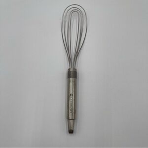 Le Creuset Revolution Tools 12” Flat Wire Whisk Stainless Steel Retired Hanging